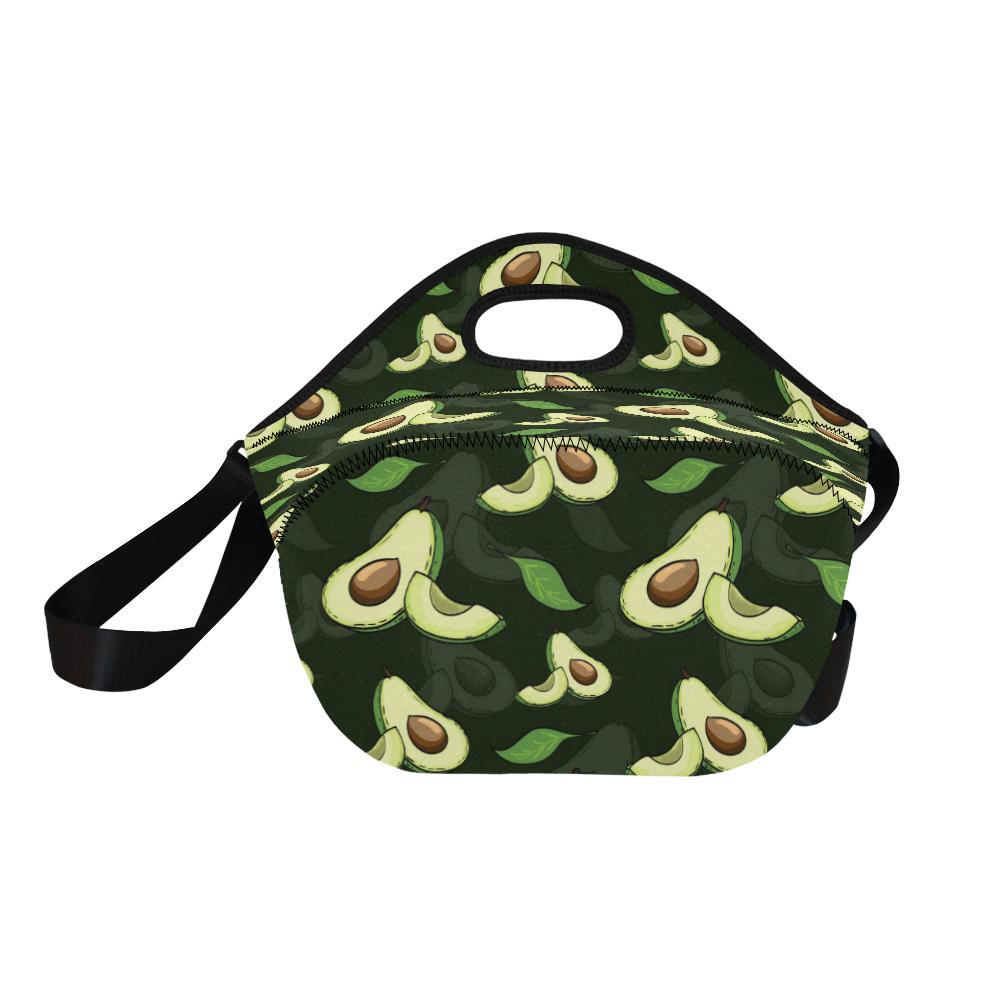 Avocado Pattern Print Design AC07 Neoprene Lunch Bag-JorJune