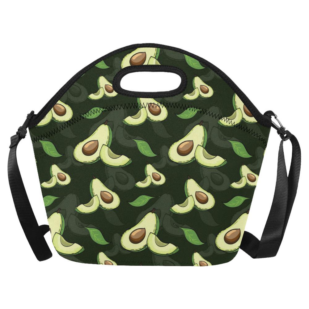 Avocado Pattern Print Design AC07 Neoprene Lunch Bag-JorJune