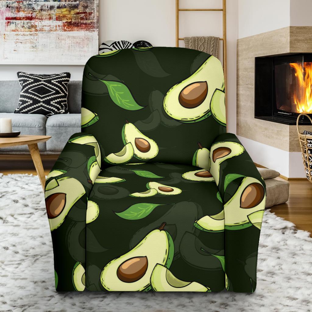 Avocado Pattern Print Design AC07 Recliner Slipcover-JORJUNE.COM