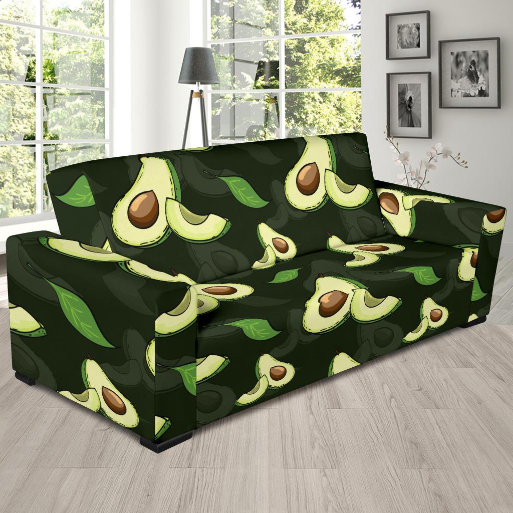 Avocado Pattern Print Design AC07 Sofa Slipcover-JORJUNE.COM