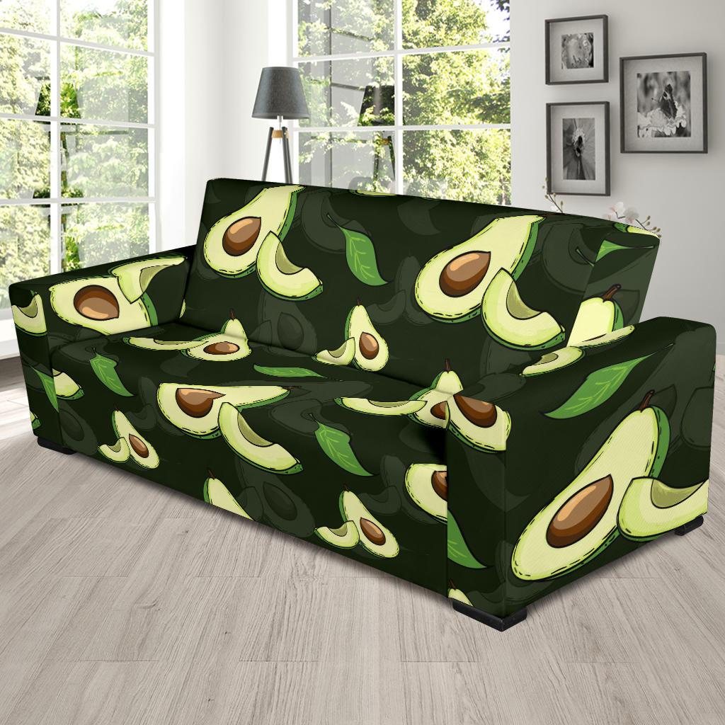 Avocado Pattern Print Design AC07 Sofa Slipcover-JORJUNE.COM
