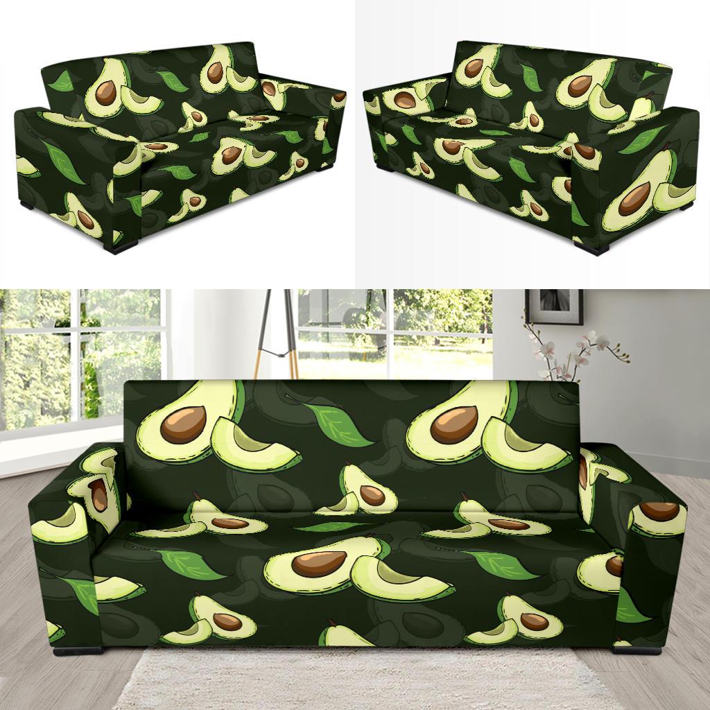 Avocado Pattern Print Design AC07 Sofa Slipcover-JORJUNE.COM