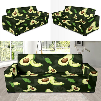 Avocado Pattern Print Design AC07 Sofa Slipcover-JORJUNE.COM