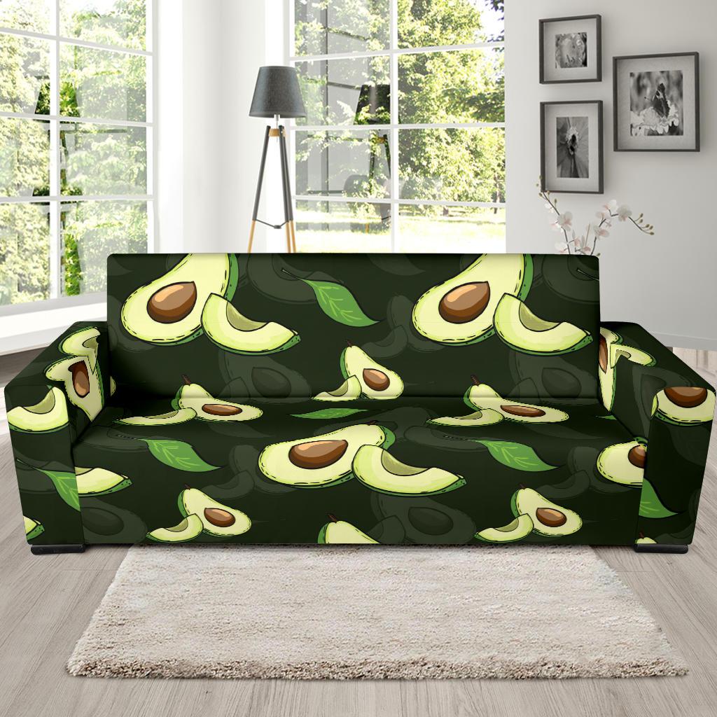 Avocado Pattern Print Design AC07 Sofa Slipcover-JORJUNE.COM