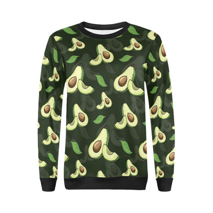 Avocado Pattern Print Design AC07 Women Long Sleeve Sweatshirt-JorJune