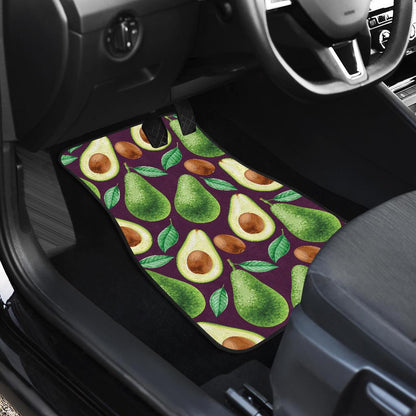 Avocado Pattern Print Design AC08 Car Floor Mats-JorJune