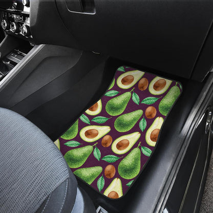 Avocado Pattern Print Design AC08 Car Floor Mats-JorJune