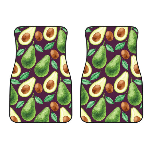 Avocado Pattern Print Design AC08 Car Floor Mats-JorJune