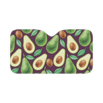 Avocado Pattern Print Design AC08 Car Sun Shade-JorJune