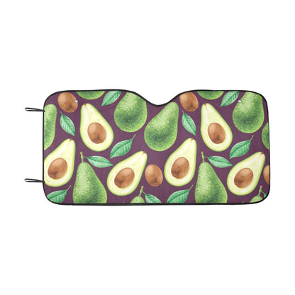 Avocado Pattern Print Design AC08 Car Sun Shade-JorJune