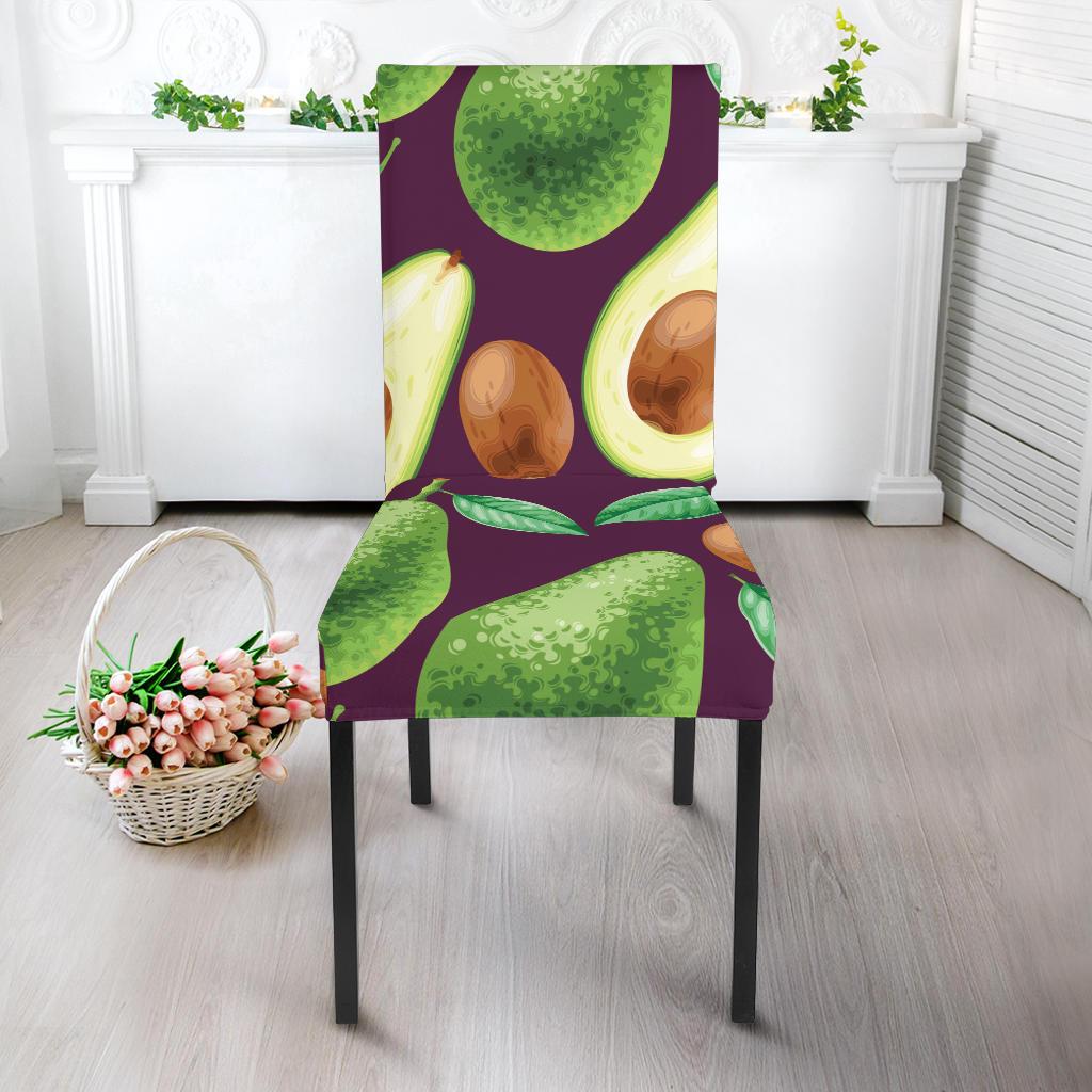Avocado Pattern Print Design AC08 Dining Chair Slipcover-JORJUNE.COM