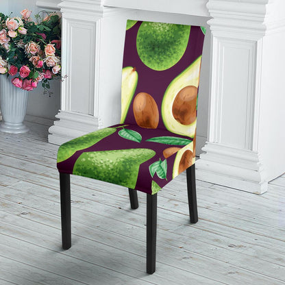 Avocado Pattern Print Design AC08 Dining Chair Slipcover-JORJUNE.COM
