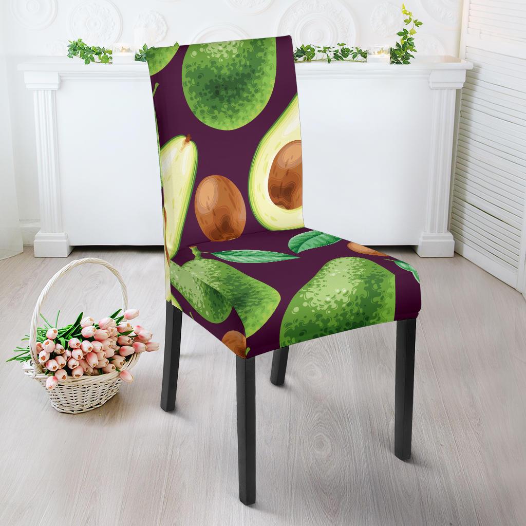 Avocado Pattern Print Design AC08 Dining Chair Slipcover-JORJUNE.COM