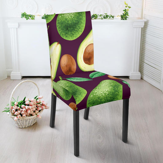 Avocado Pattern Print Design AC08 Dining Chair Slipcover-JORJUNE.COM