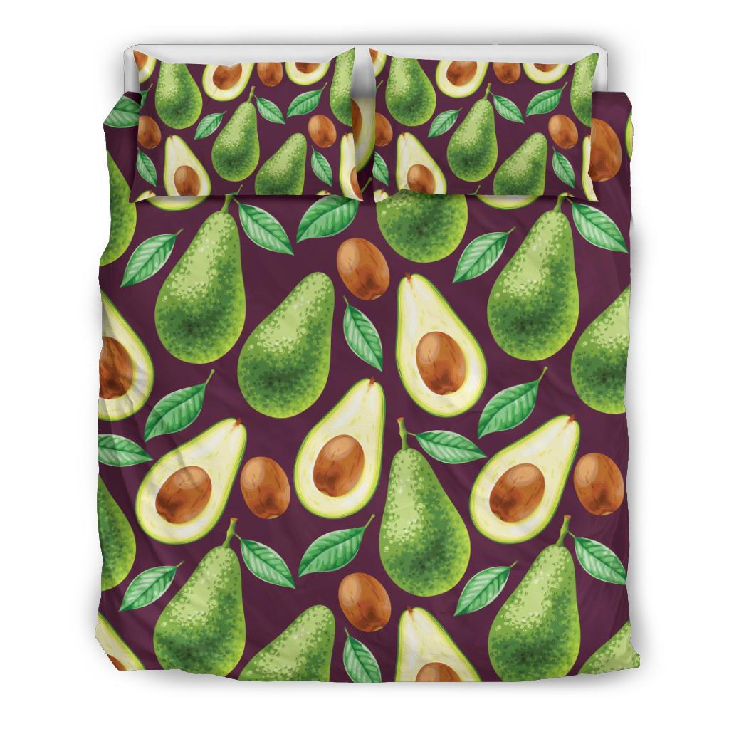 Avocado Pattern Print Design AC08 Duvet Cover Bedding Set-JORJUNE.COM