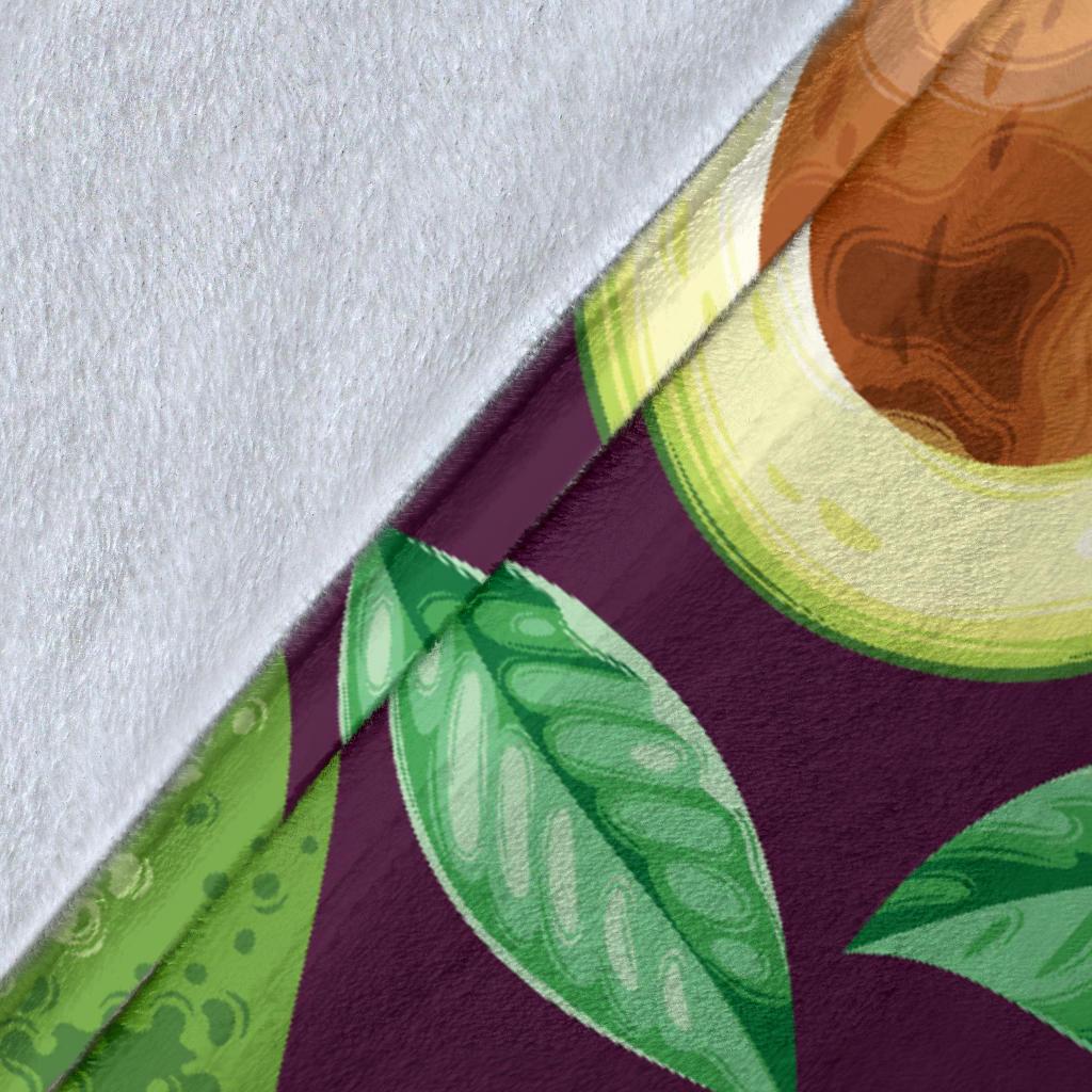 Avocado Pattern Print Design AC08 Fleece Blankete