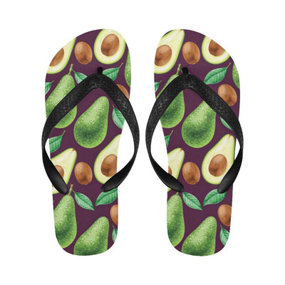 Avocado Pattern Print Design AC08 Flip Flops-JorJune