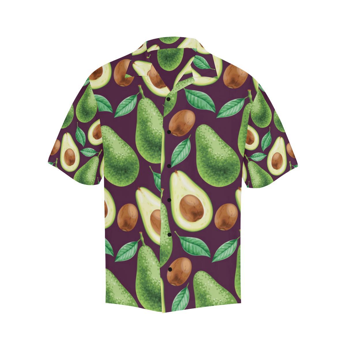Avocado Pattern Print Design AC08 Men Hawaiian Shirt-JorJune