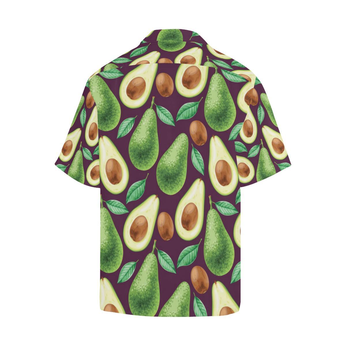 Avocado Pattern Print Design AC08 Men Hawaiian Shirt-JorJune