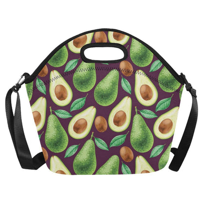 Avocado Pattern Print Design AC08 Neoprene Lunch Bag-JorJune
