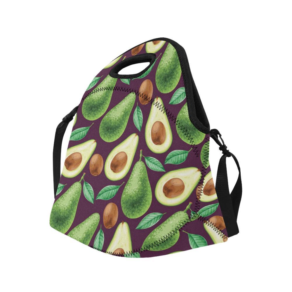 Avocado Pattern Print Design AC08 Neoprene Lunch Bag-JorJune