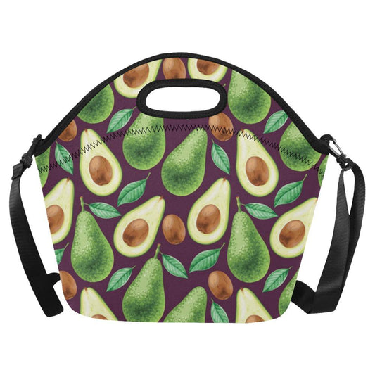 Avocado Pattern Print Design AC08 Neoprene Lunch Bag-JorJune