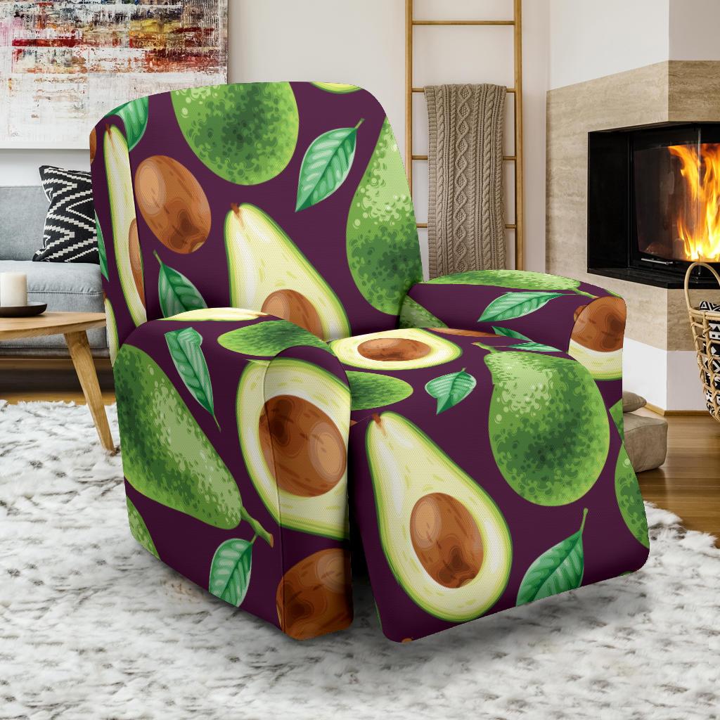 Avocado Pattern Print Design AC08 Recliner Slipcover-JORJUNE.COM