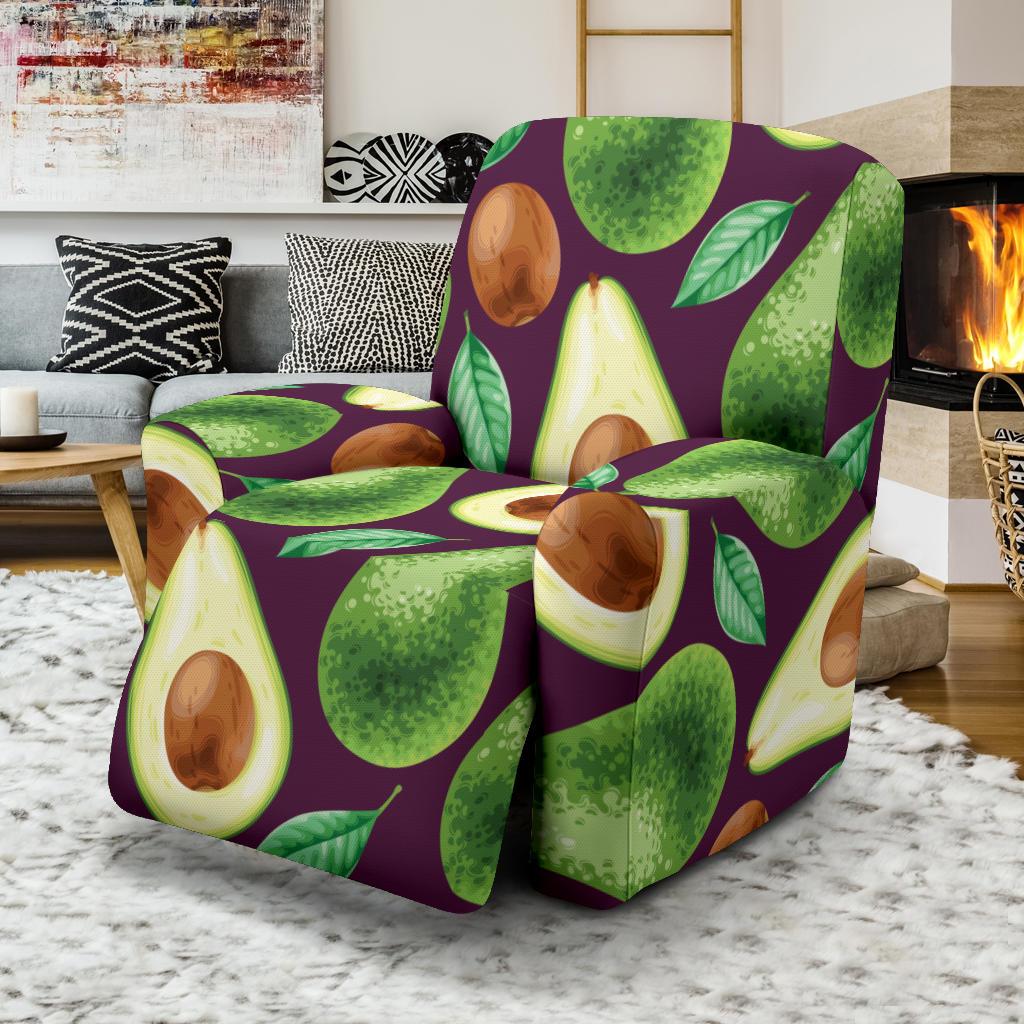 Avocado Pattern Print Design AC08 Recliner Slipcover-JORJUNE.COM
