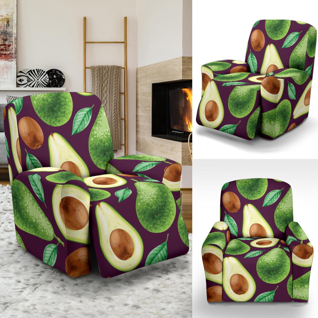 Avocado Pattern Print Design AC08 Recliner Slipcover-JORJUNE.COM