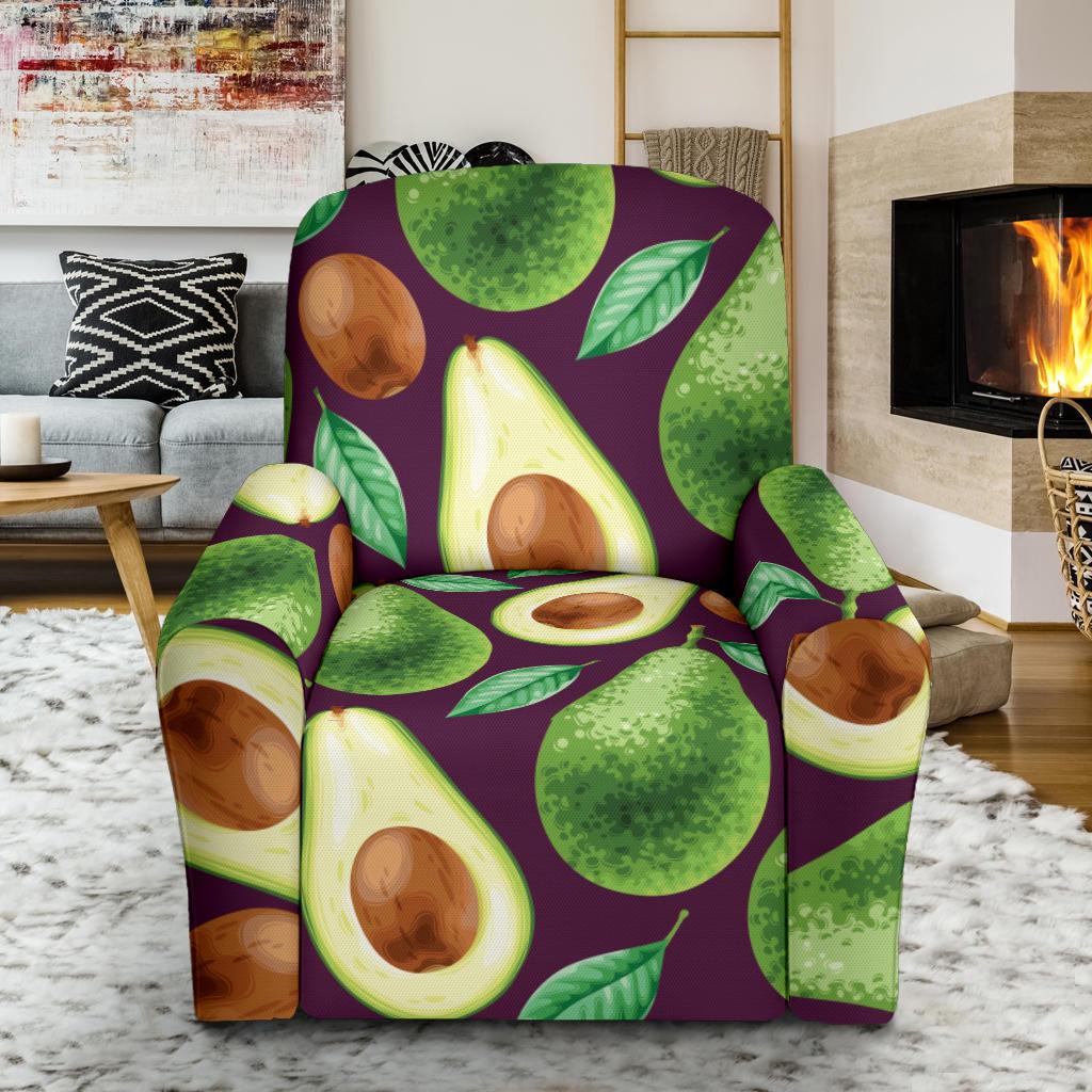 Avocado Pattern Print Design AC08 Recliner Slipcover-JORJUNE.COM