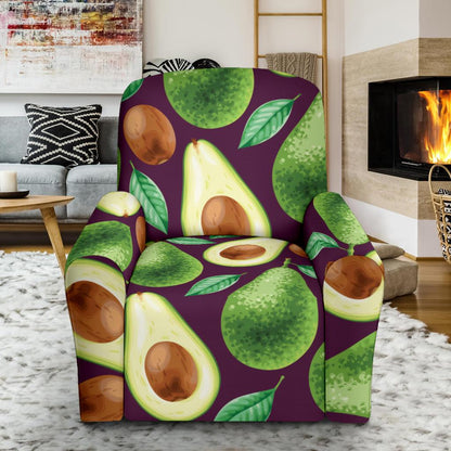 Avocado Pattern Print Design AC08 Recliner Slipcover-JORJUNE.COM