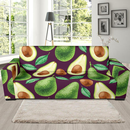 Avocado Pattern Print Design AC08 Sofa Slipcover-JORJUNE.COM