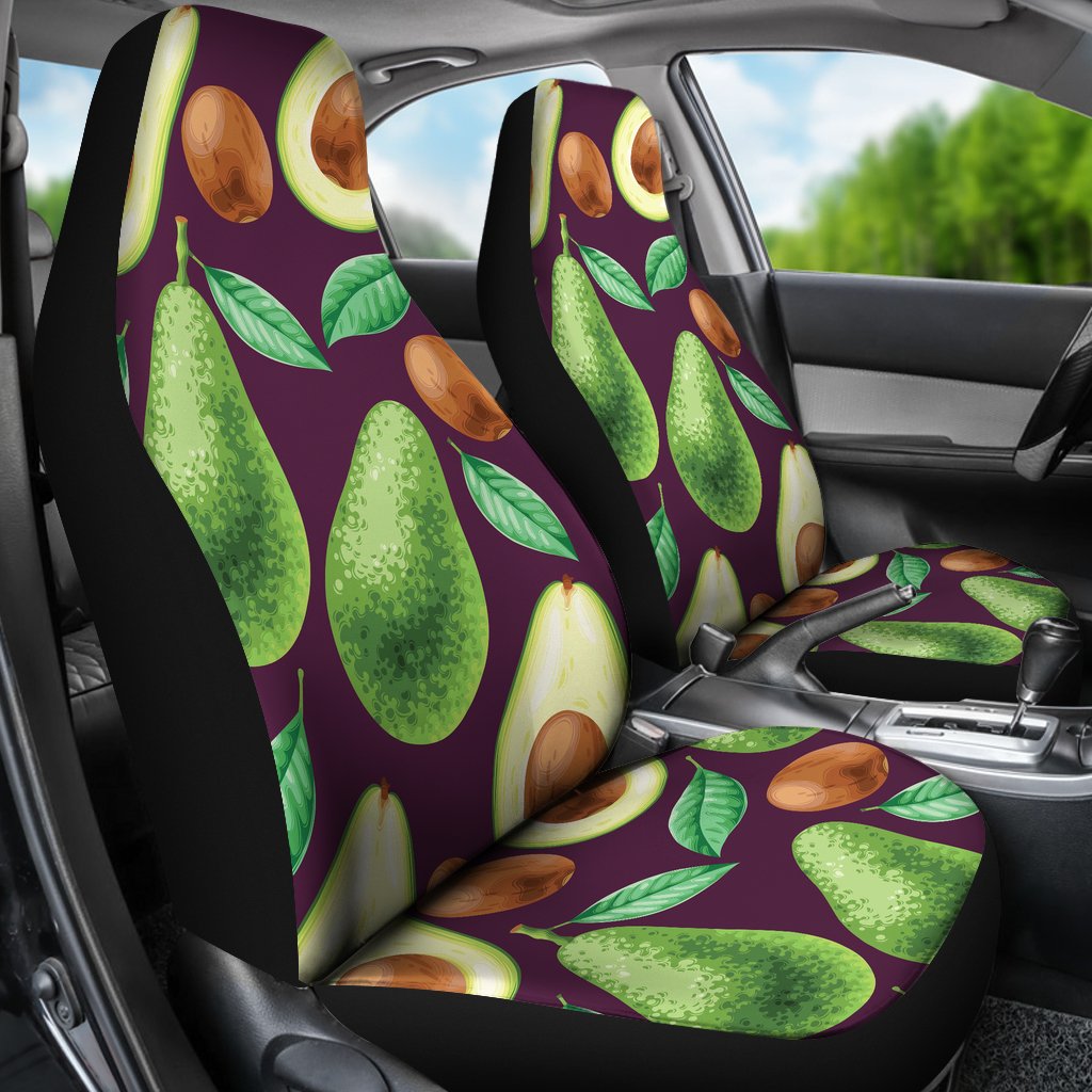 Avocado Pattern Print Design AC08 Universal Fit Car Seat Covers