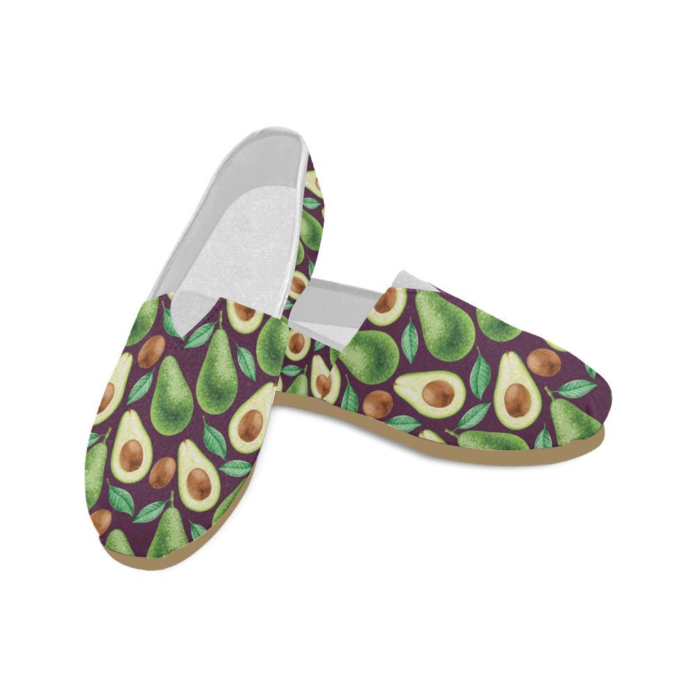 Avocado Pattern Print Design AC08 Women Casual Shoes-JorJune.com