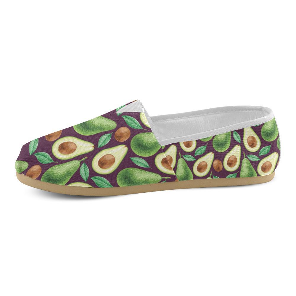 Avocado Pattern Print Design AC08 Women Casual Shoes-JorJune.com