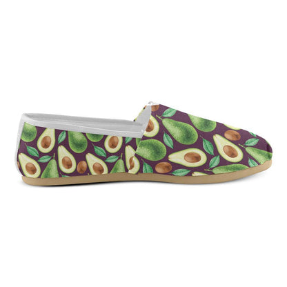 Avocado Pattern Print Design AC08 Women Casual Shoes-JorJune.com