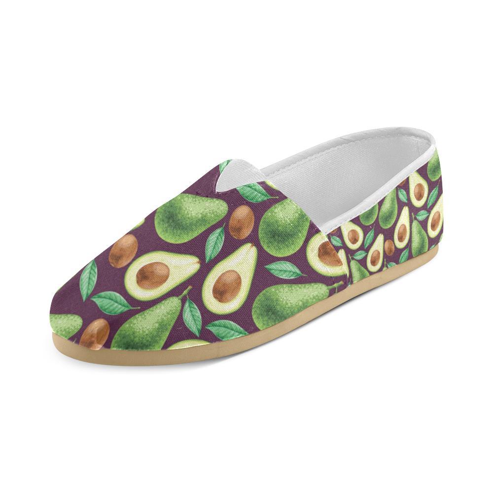 Avocado Pattern Print Design AC08 Women Casual Shoes-JorJune.com