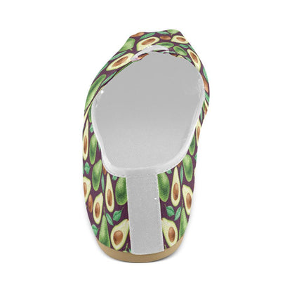 Avocado Pattern Print Design AC08 Women Casual Shoes-JorJune.com