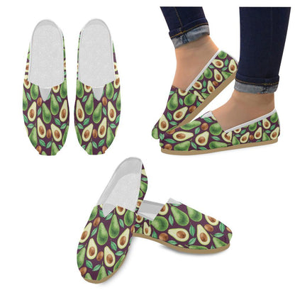 Avocado Pattern Print Design AC08 Women Casual Shoes-JorJune.com