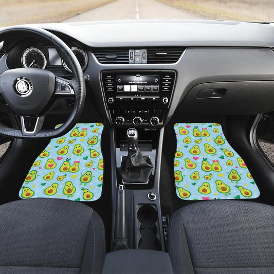 Avocado Pattern Print Design AC09 Car Floor Mats-JorJune
