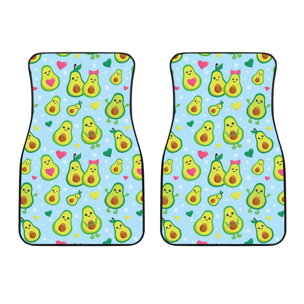 Avocado Pattern Print Design AC09 Car Floor Mats-JorJune