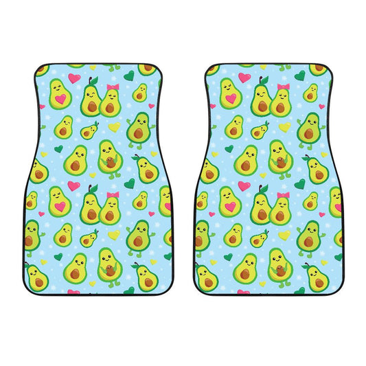Avocado Pattern Print Design AC09 Car Floor Mats-JorJune