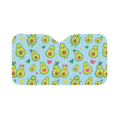 Avocado Pattern Print Design AC09 Car Sun Shade-JorJune