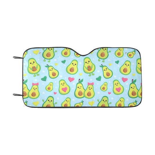 Avocado Pattern Print Design AC09 Car Sun Shade-JorJune