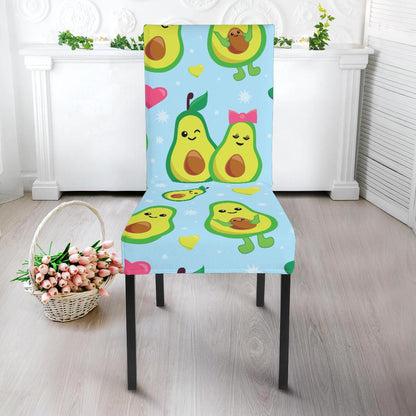 Avocado Pattern Print Design AC09 Dining Chair Slipcover-JORJUNE.COM