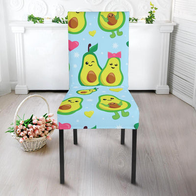 Avocado Pattern Print Design AC09 Dining Chair Slipcover-JORJUNE.COM