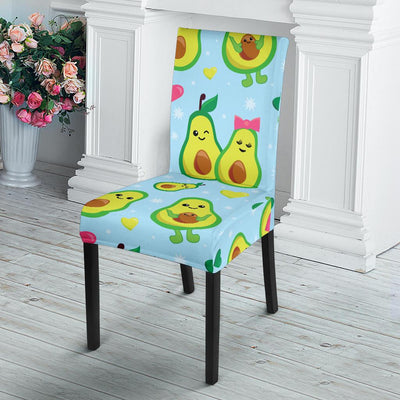 Avocado Pattern Print Design AC09 Dining Chair Slipcover-JORJUNE.COM