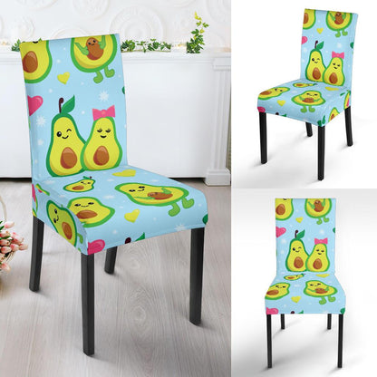 Avocado Pattern Print Design AC09 Dining Chair Slipcover-JORJUNE.COM