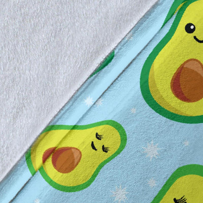 Avocado Pattern Print Design AC09 Fleece Blankete