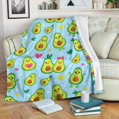 Avocado Pattern Print Design AC09 Fleece Blankete